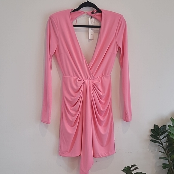 Zara pink draped dress ❗️See note - Picture 5 of 10